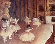 Edgar Degas Generalprobe des Balletts auf der Buhne Spain oil painting artist